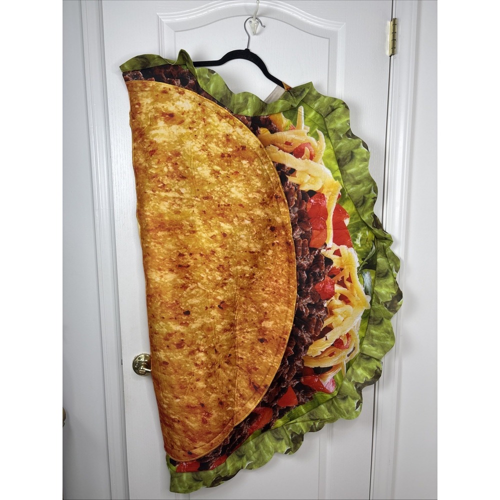 Fun World Taco Costume Adult Unisex XS-XL Halloween Funny Food Tunic NWT